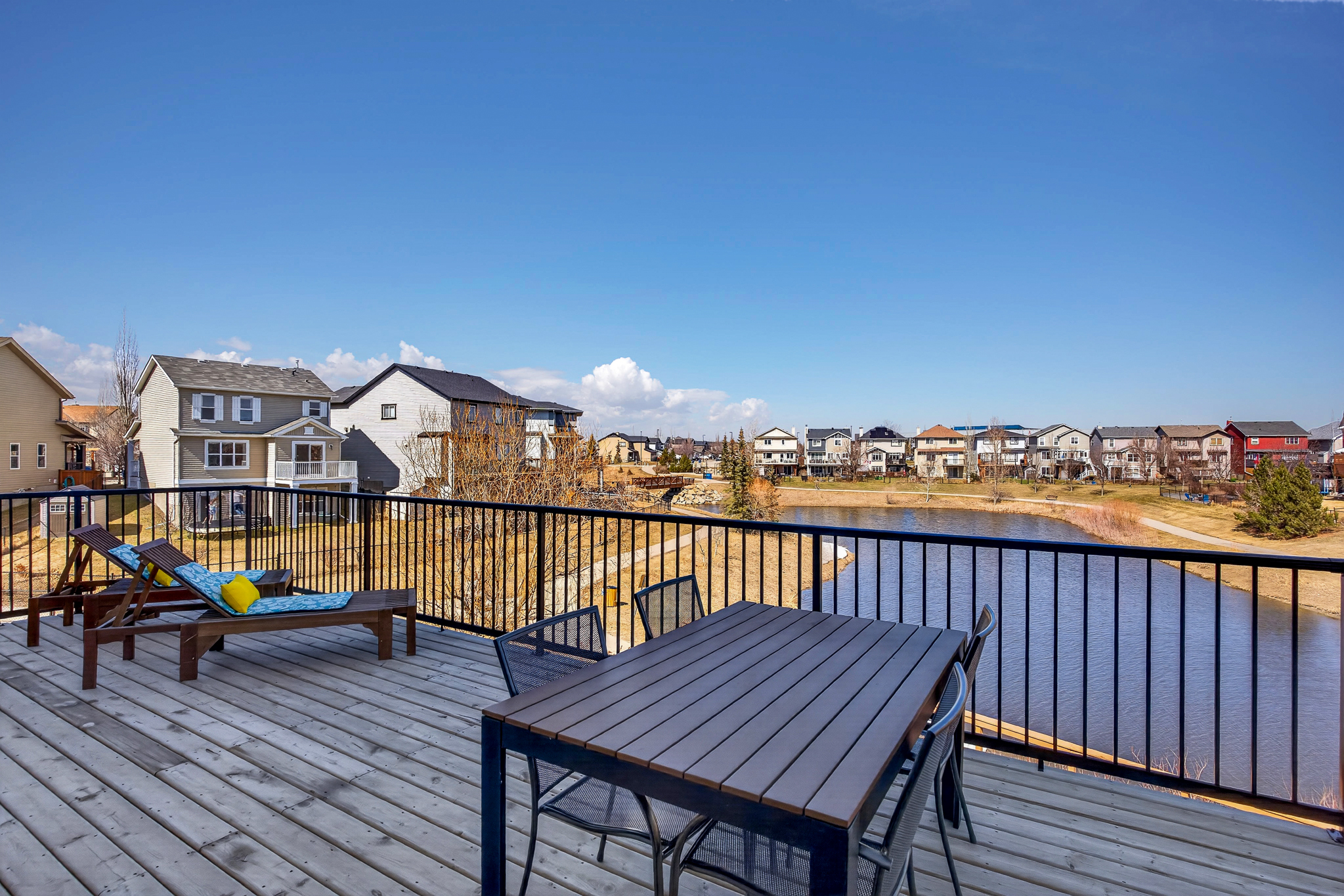 Deck with Pond View